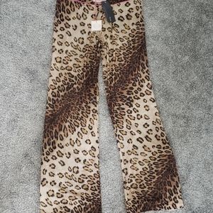 NWT leopard lingerie pants size Small